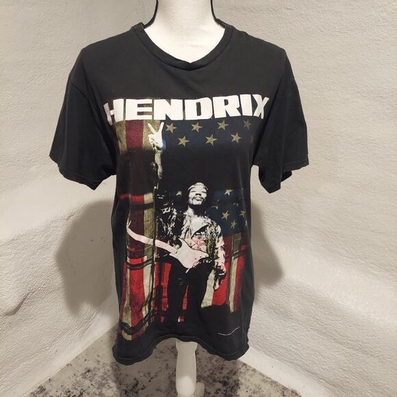 𝅺jimi Hendrix tee black mens size medium - Picture 2 of 6